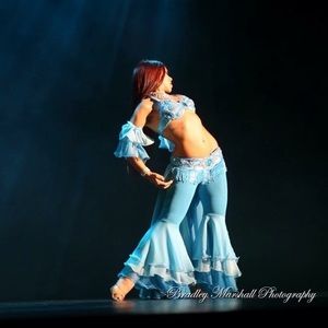 Hand Made Professional Belly Dance Costume!